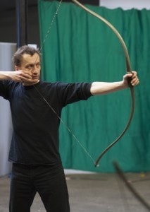 Traditional Longbow used for Intuotive Archery
