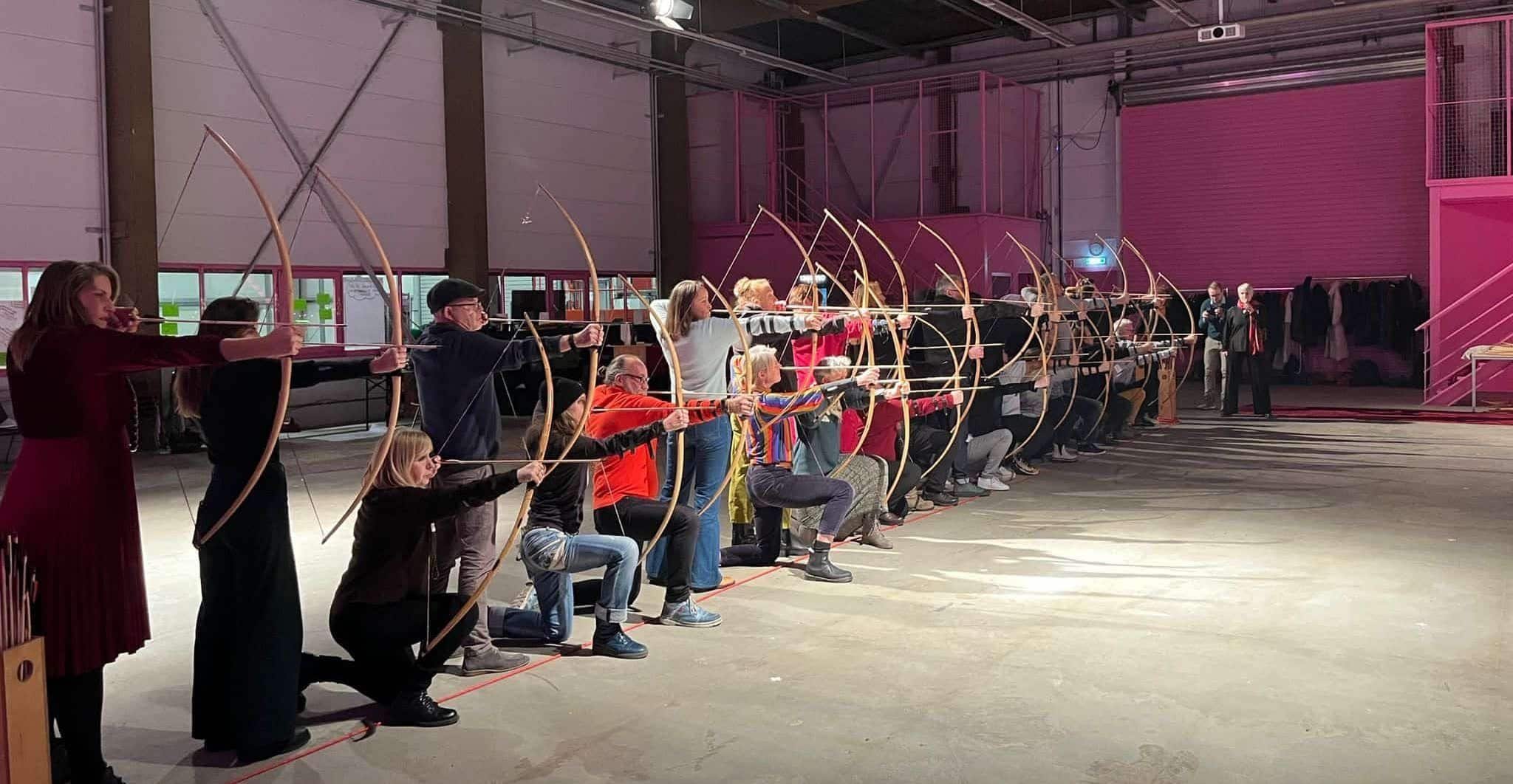 Bogenschießen bei den Berlin Change Days, Großveranstaltung