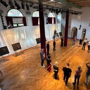 Grundkurs Intuitives Bogenschießen, Übung in der Gruppe