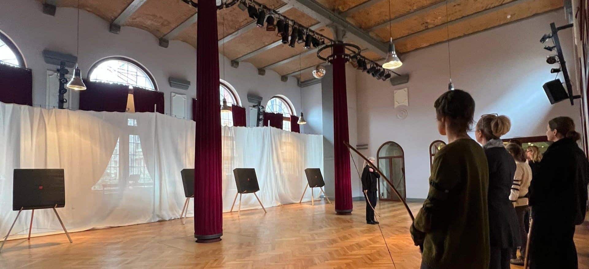 Offener Bogenkurs der Bogenakademie Berlin, Teilnehmende beim Schießen